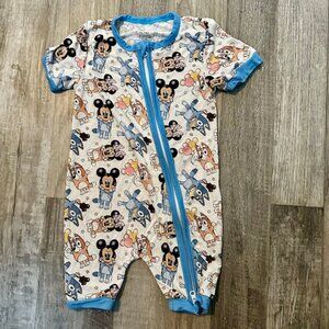Bamboo Mickey and Bluey shorty Zippy Pjs 12/18
